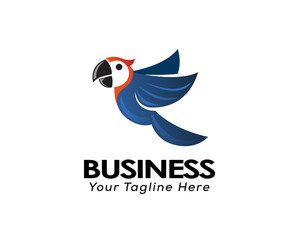 simple Flying parrots logo design inspiration