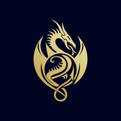 dragon logo template