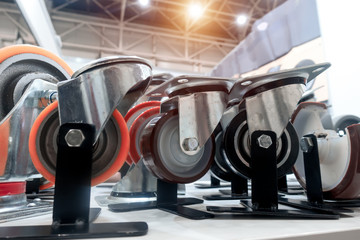 Euro-wheels. Industrial wheels and castors. Accessories for carts, equipment, mobile containers and...