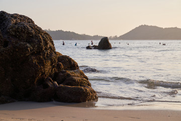 Patong beach in Phuket. Popular destination, beautiful view, thailand for relax, vacation time , summer time travel