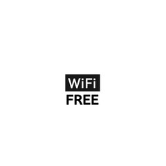 Wi-Fi icon, free zone. Raster illustration