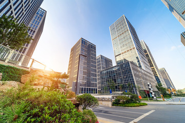 Financial district skyscraper