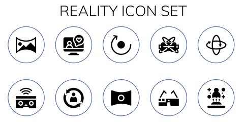 reality icon set