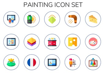 painting icon set