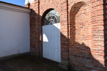 entrance to an old building