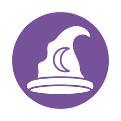 wizard hat , silhouette style icon