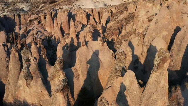 Drone cappadocia  devrent valley in Turkey goreme
