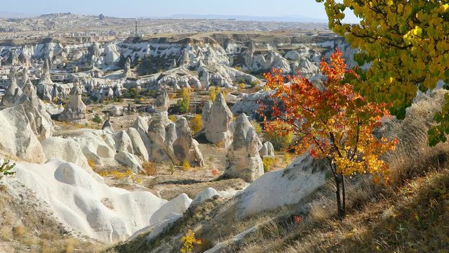autumn cappadocia landscape in Turkey goreme