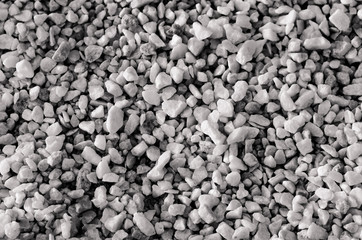 Black and white background of stones. Background with stones  texture 