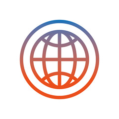 sphere browser globe isolated icon