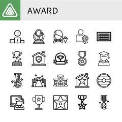 award icon set