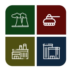 refinery simple icons set