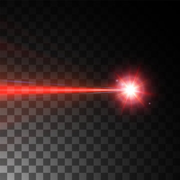 red laser beam. vector illustration