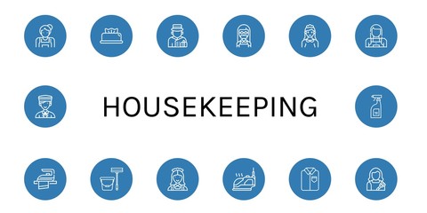 Set of housekeeping icons