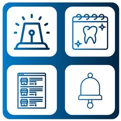 reminder simple icons set