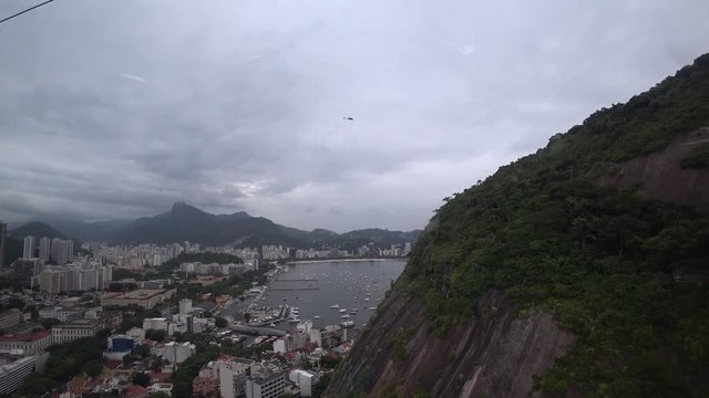 view of Rio de Janeiro from the observation deck on the Sugarloaf