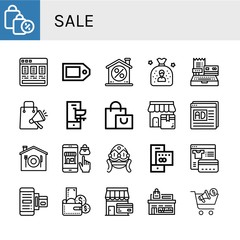 Set of sale icons