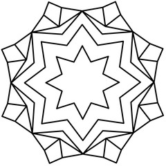 Design of illustration mandala 