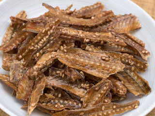 キスの骨せんべい