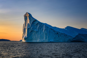 Greenland Ilulissat color glaciers sea ocean fjord
