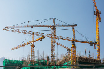 Bautätigkeit in Hongkong.