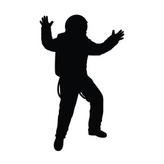 Space pilot silhouette