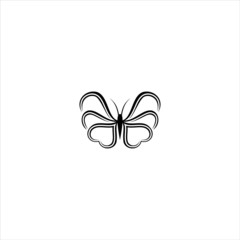 butterfly logo graphic design concept