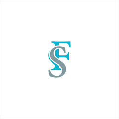 FS Letter Type Logo Design Vector Template