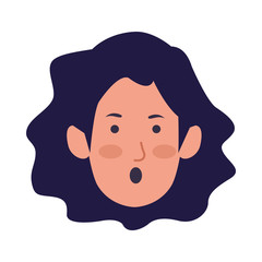 head woman avatar character icon