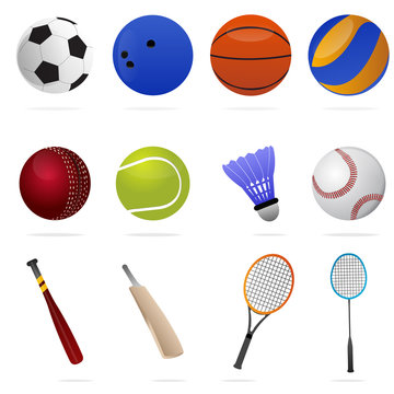 set of sports icons vector art design © ZiroGraphix