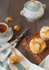 sweet cake in the breakfast 