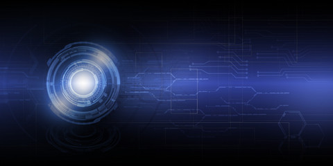 Abstract dark blue futuristic background.Digital future concept.
