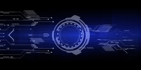 Future technology digital tech for advertising banner background and wallpapers.Futuristic tech concept.