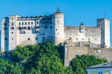 Fototapeta na wymiar Hohensalzburg Fortress in Salzburg