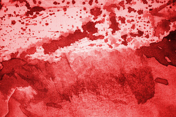 Red abstract watercolor background