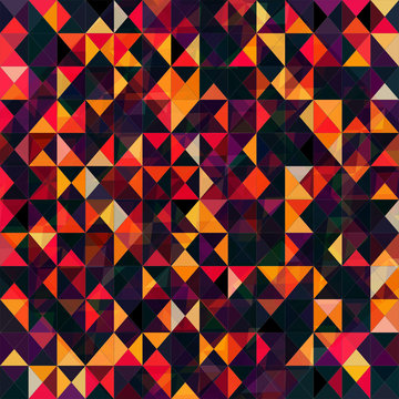 Colorful geometric background with triangles