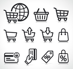 Vector ecommerce icons symbol set