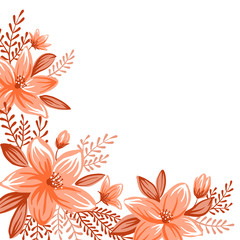 Decorative floral ornament