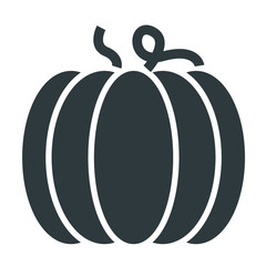 pumpkin black icon on white background