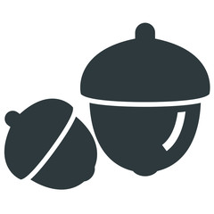 Oak black icon on white background