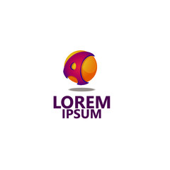 COMPANY LOGO 3D, Modern abstract design vector element for identity, logotype or icon. 