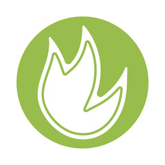 Obraz premium fire flame , silhouette style icon