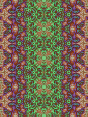 Abstract symmetric fractal pattern 