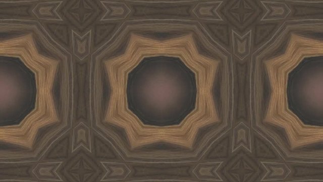 abstract brown kaleidoscope animation loop background
