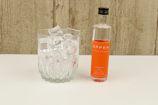 Bottle of Effen Blood Orange Vodka