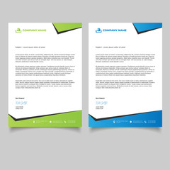 Minimal letterhead business templates design