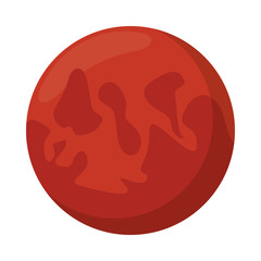 space mars planet isolated icon