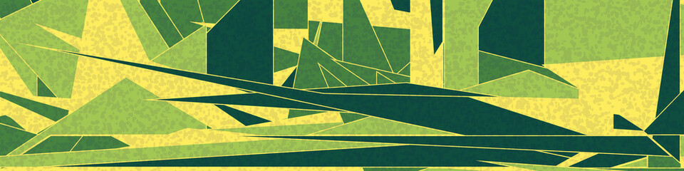 Abstract Random Color Poligones Generative Art background illustration