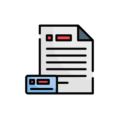 Branding icon Vector illustration Outline Filled Design and Development style icon 