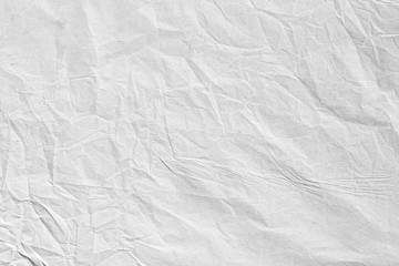Crumpled white paper background texture